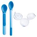 MAM LZICKY Feeding spoons & Cover 6+, modre