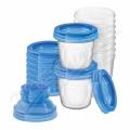 AVENT VIA z�sobn�ky 10x180ml s v��ky+adapt�r