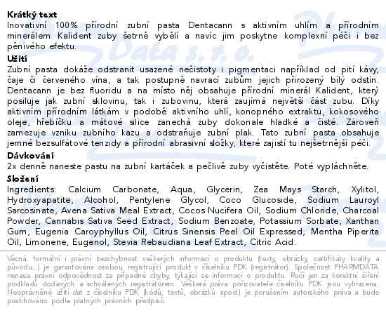 Annabis Dentacann přírodní zubní pasta 100g