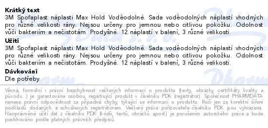 3M Spofaplast 191N Max Hold Voděodolné 12ks