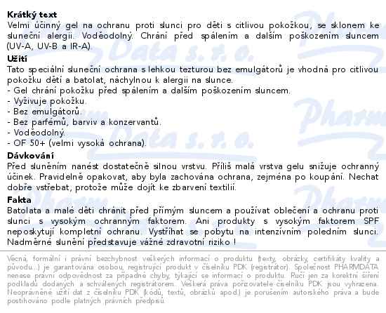 LADIVAL Children Allergy SPF 50+ gel na opalování
