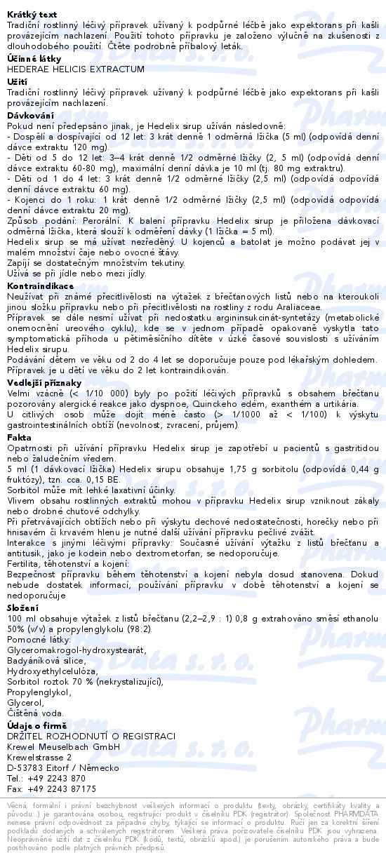Hedelix Sirup 200ml