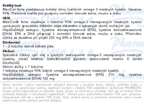 MaxiCor Forte Omega-3 Premium 90 tablet