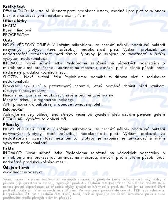 La Roche-Posay Effaclar DUO+ M 40ml