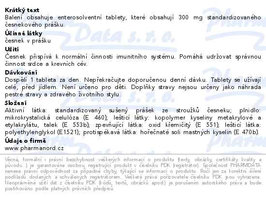 Bioaktivní Česnek 60 tablet