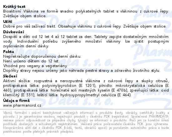 Bioaktivní Vláknina 120 tablet