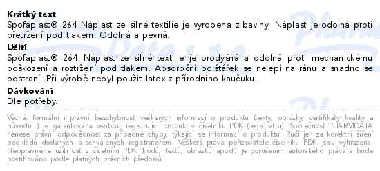 3M Spofaplast 264 Pevná textilní náplast 1mx8cm