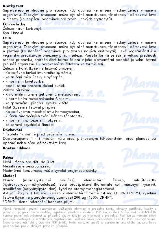 Favea Superželezo tbl. 30