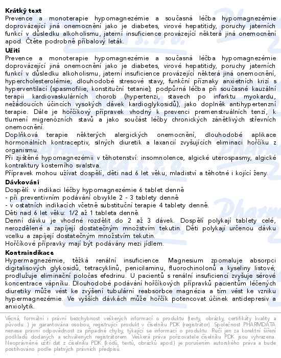 Glenmark Magnesii Lactici 0,5g 50 tablet