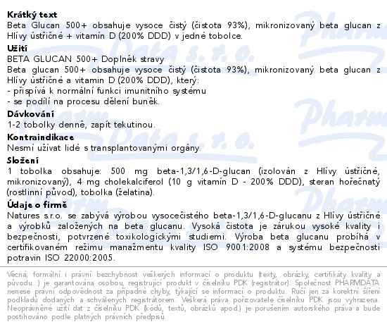 Beta Glucan 500+ tob. 30
