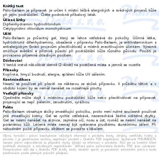 Psilo-balsam gel 50g