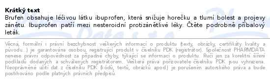 Brufen sirup 20mg/ml 100ml