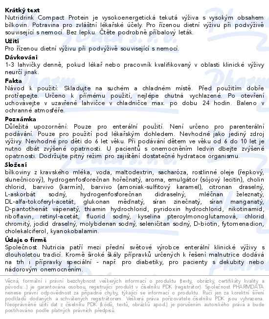 Nutridrink Compact Protein 4x125ml Lesní ovoce