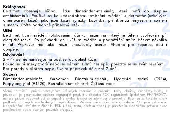 Beldimet 1mg/g gel 30g