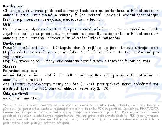 Bioaktivní Laktoflora 60 kapslí