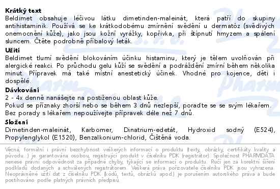 Beldimet 1mg/g gel 50g