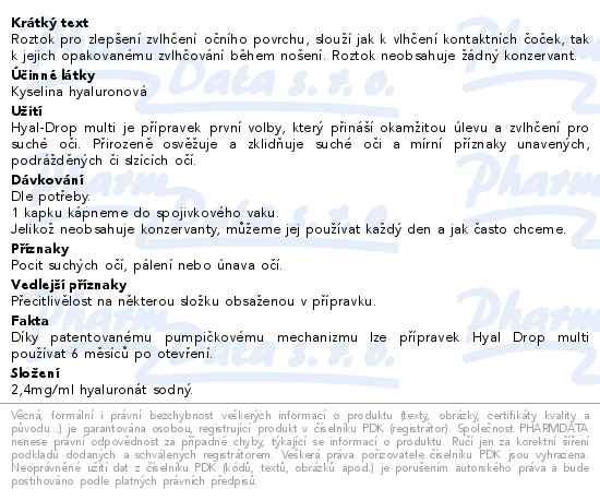 Hyal-Drop multi oční kapky 10ml