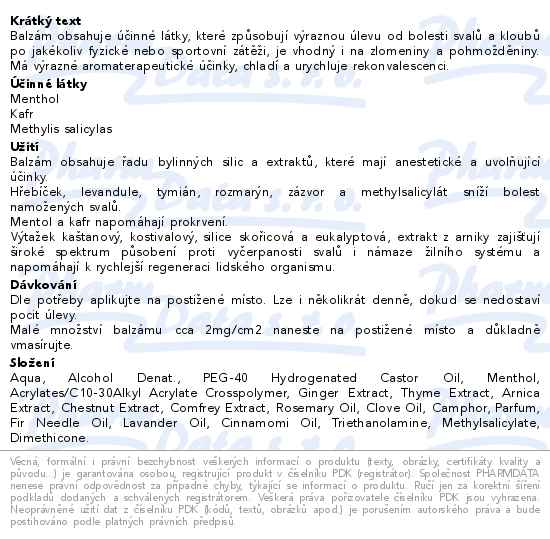 Alpa Koňský balzám univerzální 250ml