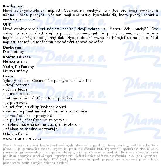 Rychloobvaz COSMOS Na puchýře mix Twin tec 8ks