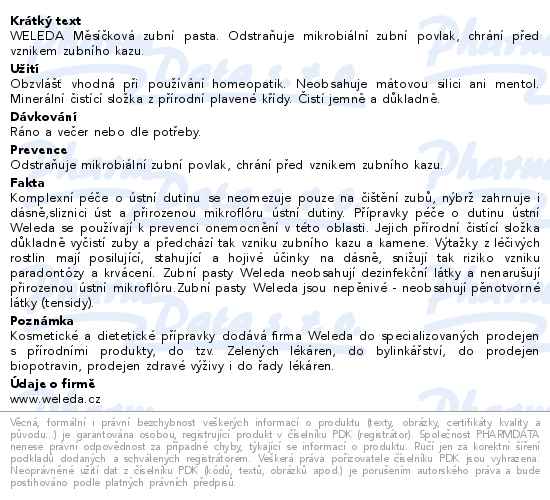 WELEDA Měsíčková zubní pasta 75ml