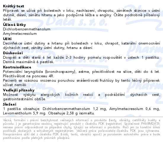 Neo-Angin bez cukru Třešeň 24 pastilek