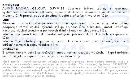 Alavis Maxima Gelowa Gummies 120 tbl. + 60 cps.