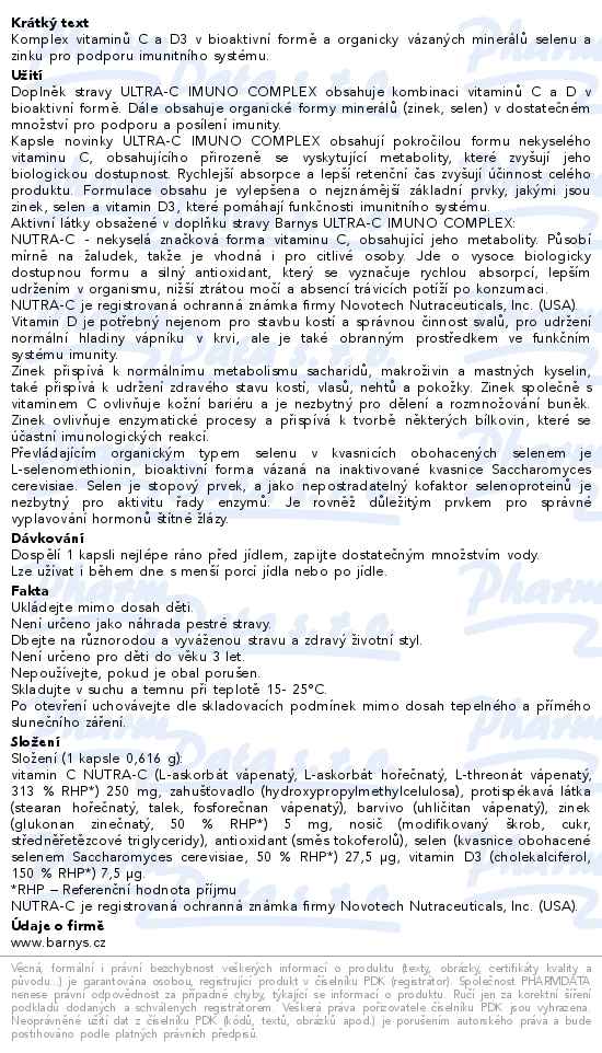 Barnys ULTRA-C Imuno Complex cps.30+15