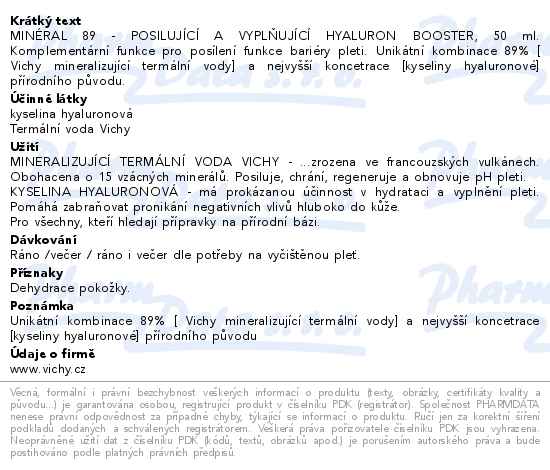 VICHY Minéral 89 Hyaluron Booster 50ml