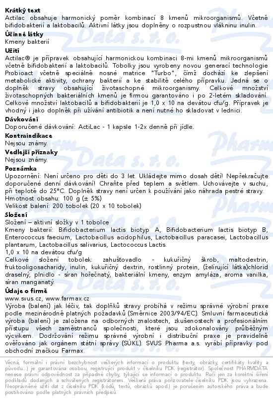 ActiLac box 20 x 10 tobolek