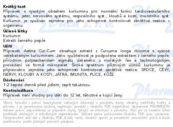 Astina Cur-Cum 60 kapslí