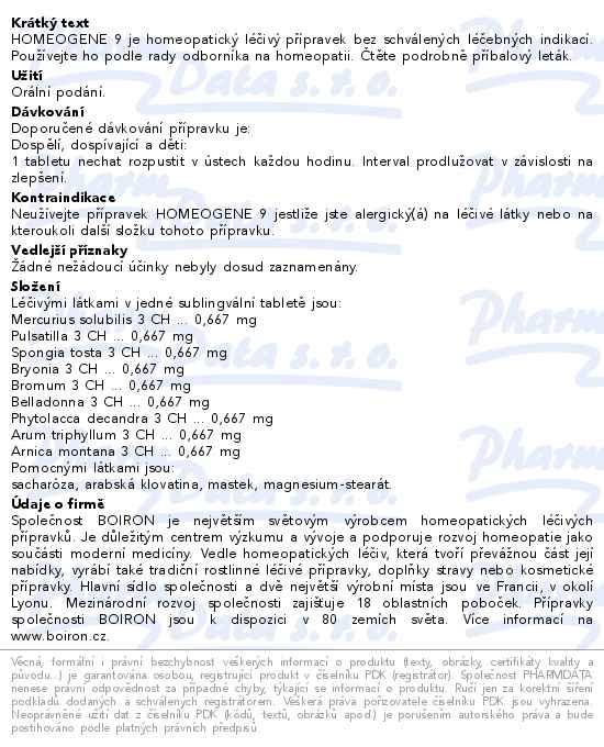 Boiron Homeogene 9 60 tablet