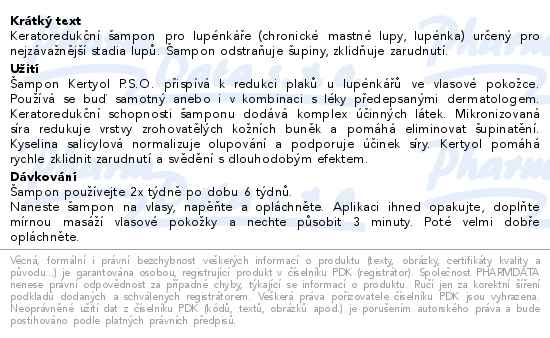 DUCRAY Kertyol PSO keratoredukční šampon 200ml